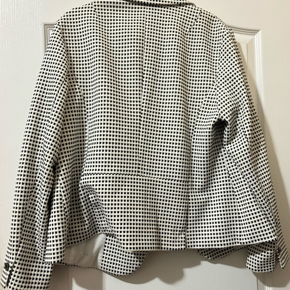 Talbots Checker Blazer Suit Black and White - Picture 2 of 2